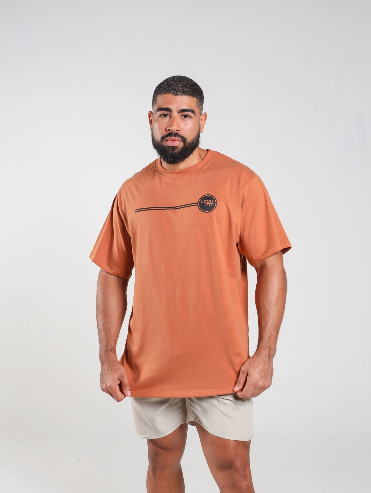 Camiseta oversized laranja tangerina P/M/G/GG